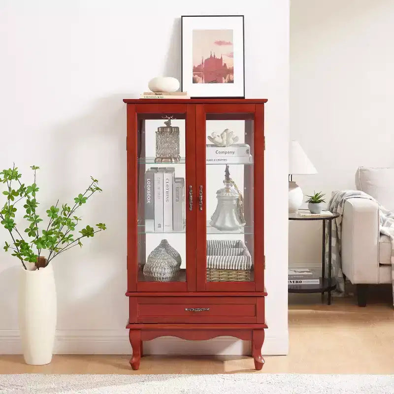 MAYEERTY Kitchen Wall Cabinet Solid Wood Soft-Close Doors Adjustable Shelves Space-Saving