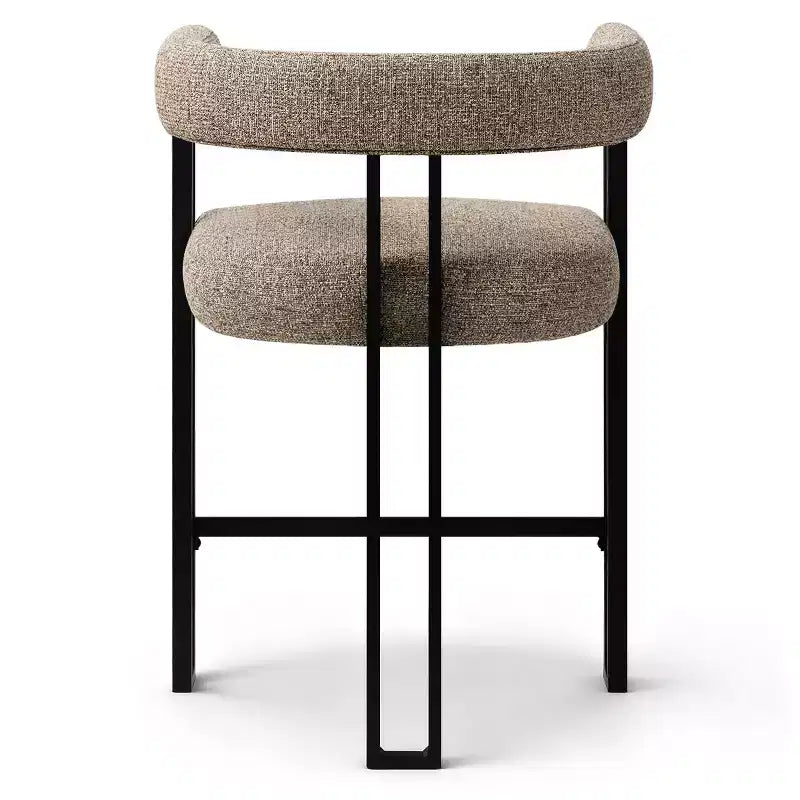Tabourets de bar rembourrés modernes à hauteur de comptoir, tabourets de 24 pouces pour îlot de cuisine avec dossier, chaises de comptoir en tissu pour salle à manger ou bar à la maison - Panipeachy
