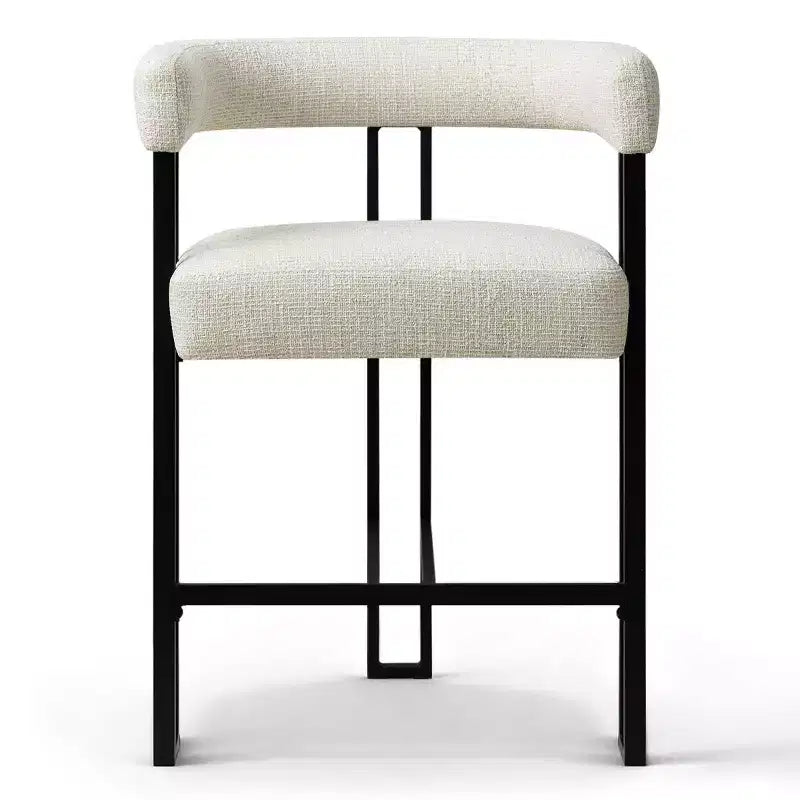 Tabourets de bar rembourrés modernes à hauteur de comptoir, tabourets de 24 pouces pour îlot de cuisine avec dossier, chaises de comptoir en tissu pour salle à manger ou bar à la maison - Panipeachy