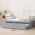 MAYEERTY Full Loft Bed Under-Bed Desk Space-Saving Solid Pine Wood