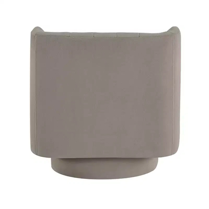 Fauteuil d'appoint contemporain pivotant à 360 degrés en tissu avec dossier incurvé GDFStudio Avery