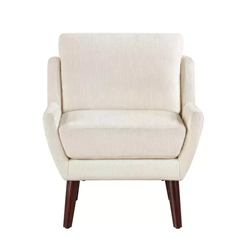 Chaise d'appoint contemporaine rembourrée en chenille Harper de GDFStudio