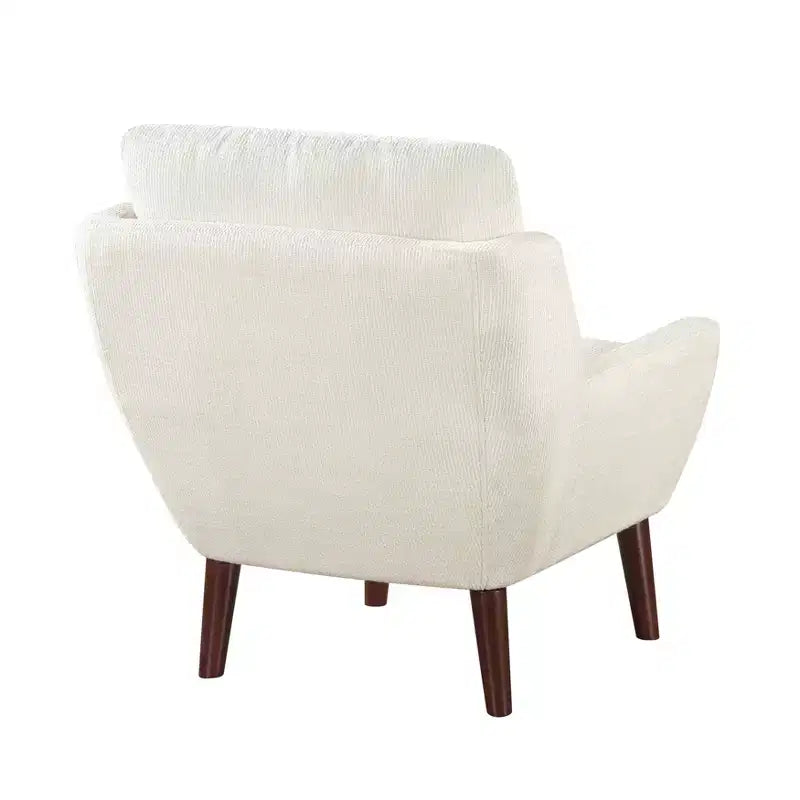 Chaise d'appoint contemporaine rembourrée en chenille Harper de GDFStudio