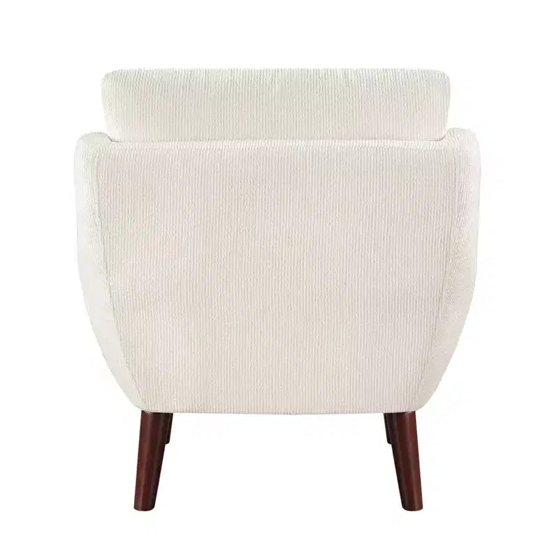 Chaise d'appoint contemporaine rembourrée en chenille Harper de GDFStudio