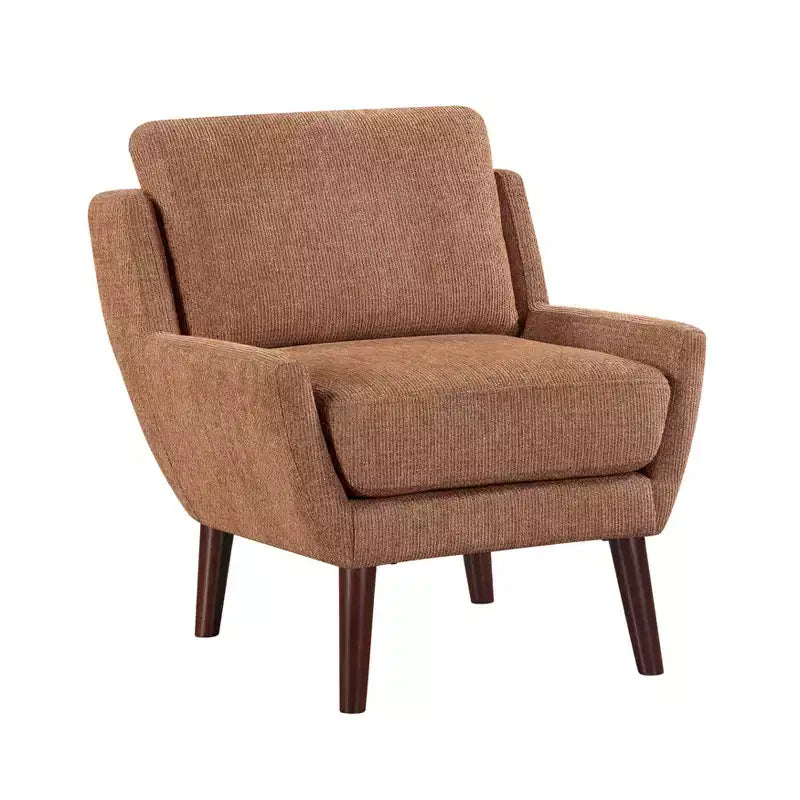Chaise d'appoint contemporaine rembourrée en chenille Harper de GDFStudio