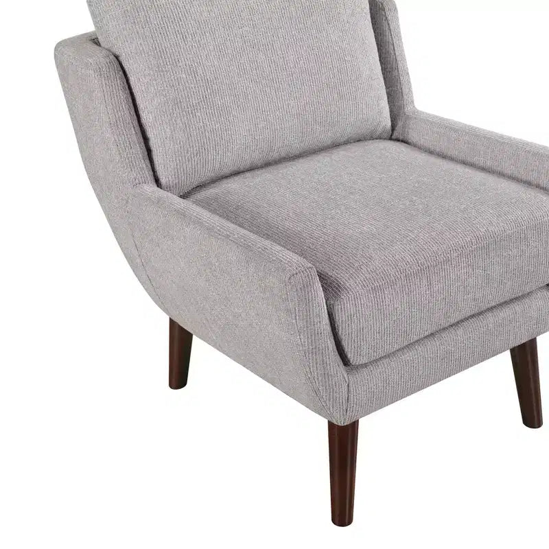 Chaise d'appoint contemporaine rembourrée en chenille Harper de GDFStudio