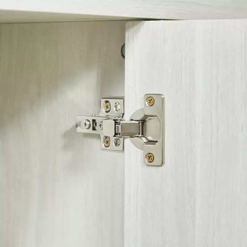 Buffet moderne Zeus & Ruta 67 avec portes Tip-On, charnières à fermeture amortie et fixation murale anti-basculement