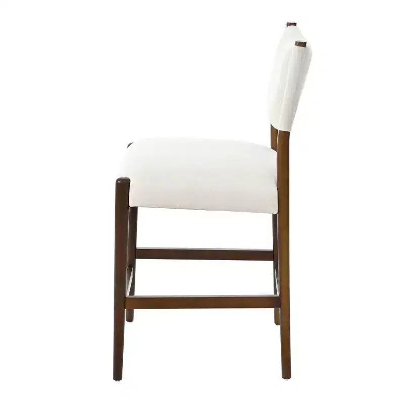Tabourets de bar rembourrés Soli modernes en bois d'hévéa Christopher Knight Home (lot de 2)