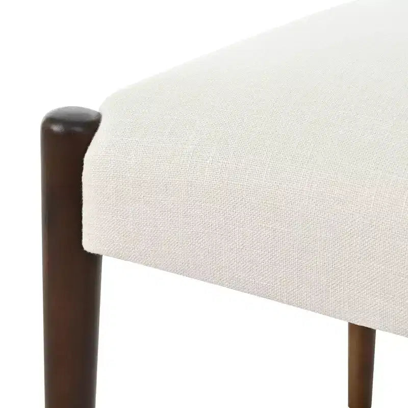 GDFStudio Benson Chaises de salle à manger modernes rembourrées en bois d'hévéa (Lot de 2)