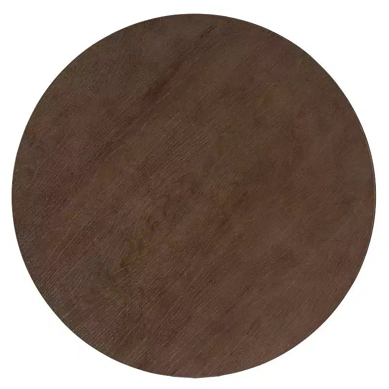 Christopher Knight Home Kenta Table de bar ronde moderne en bois d'hévéa de 89 cm de hauteur avec piètement géométrique à plusieurs pieds