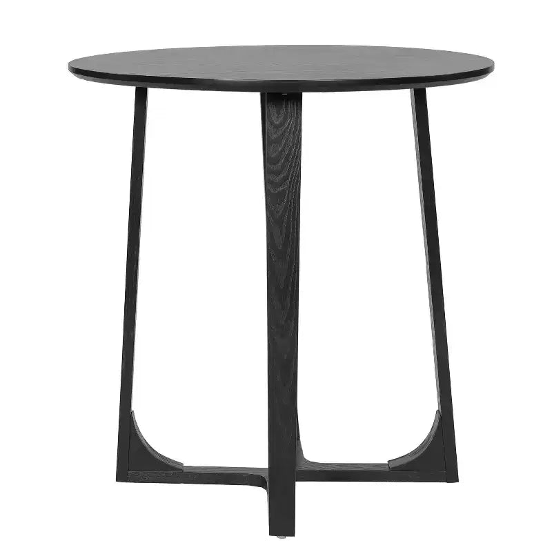 Christopher Knight Home Kenta Table de bar ronde moderne en bois d'hévéa de 89 cm de hauteur avec piètement géométrique à plusieurs pieds