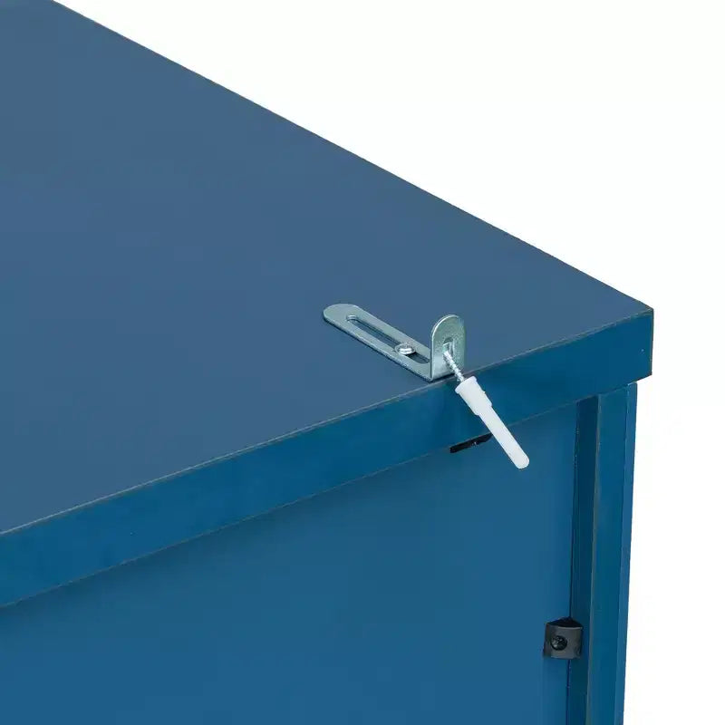 Garde-manger de cuisine autoportant de 74,8H, Armoire de rangement de style ferme avec étagères de porte, étagères réglables, plateaux coulissants et tiroirs - ModernLuxe