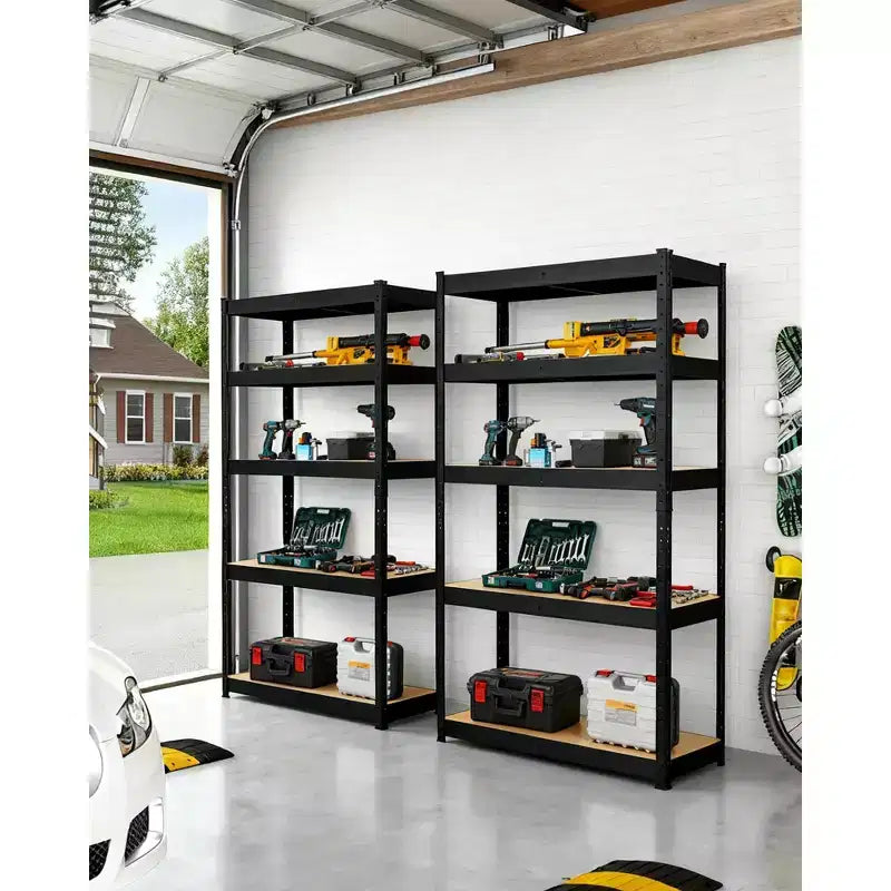 Étagères métalliques de garage réglables à 5 niveaux