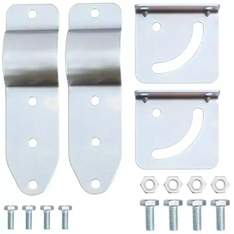 vidaXL Lot de 4 tabourets de bar Acier et MDF Argenté et marron Standard
