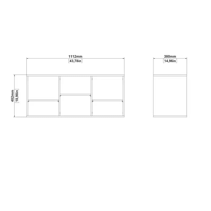 Tvilum, Banc de rangement Hyper 6, Jackson Hickory
