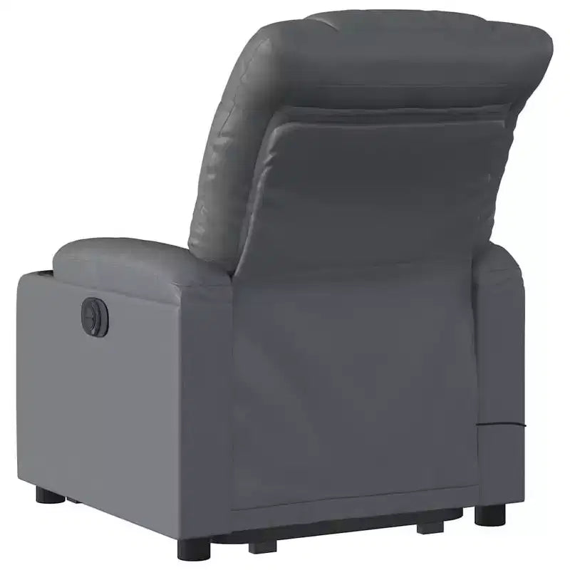 vidaXL Fauteuil inclinable de massage à levier noir