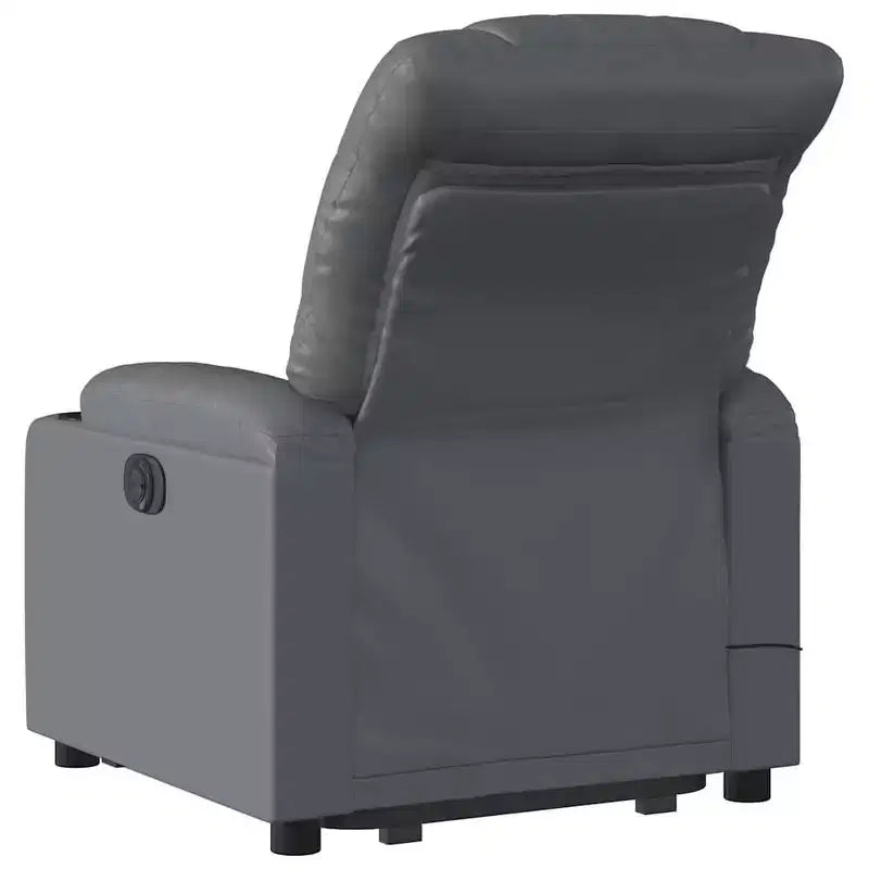 vidaXL Fauteuil inclinable de massage à levier noir