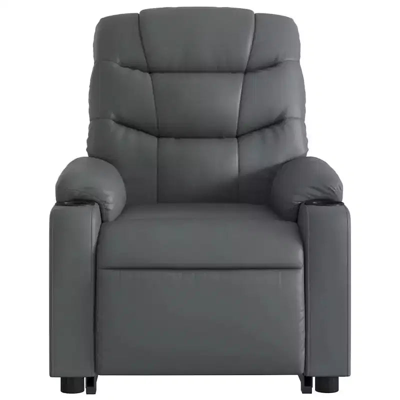 vidaXL Fauteuil inclinable de massage à levier noir