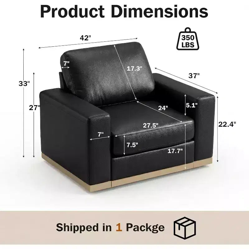 Canapé modulable Dyonery Deep Seat pour salon, structure en bois massif, coussins à ressorts, housses amovibles, assemblage facile pour petits espaces