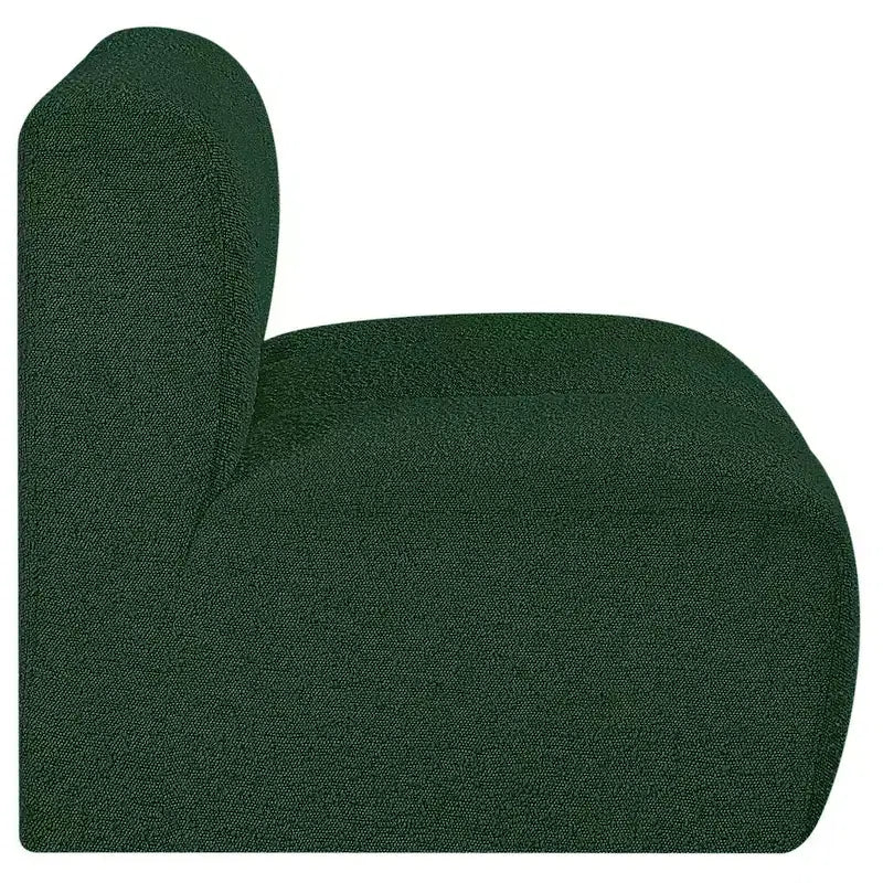 Chaise droite en tissu bouclé Arc Meridian Furniture