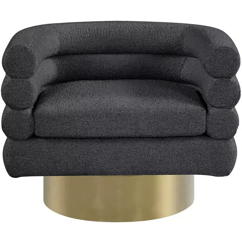 Meridian Furniture Chaise en tissu bouclé Tessa