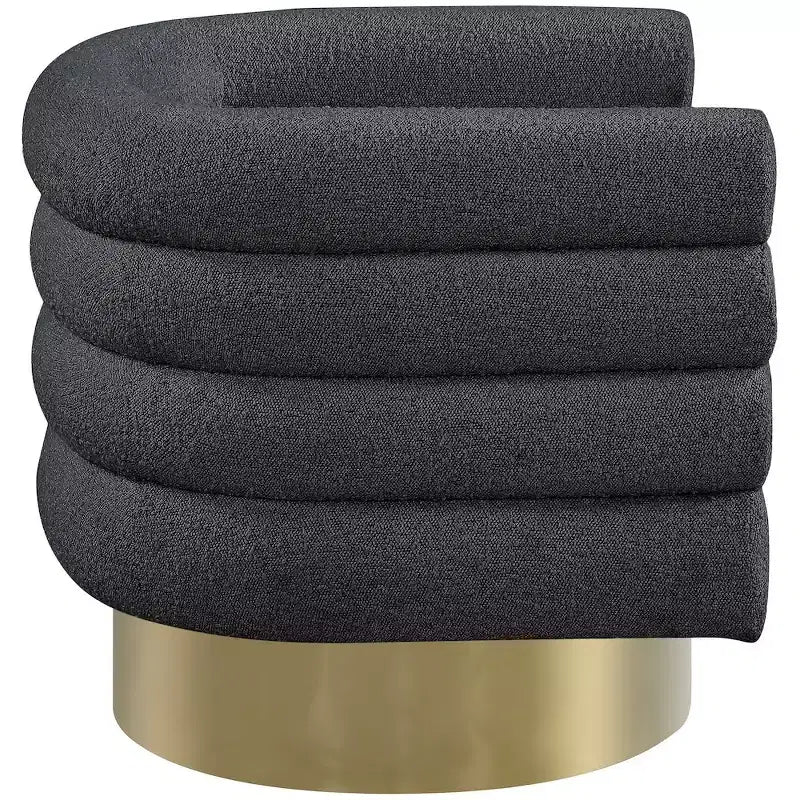 Meridian Furniture Chaise en tissu bouclé Tessa