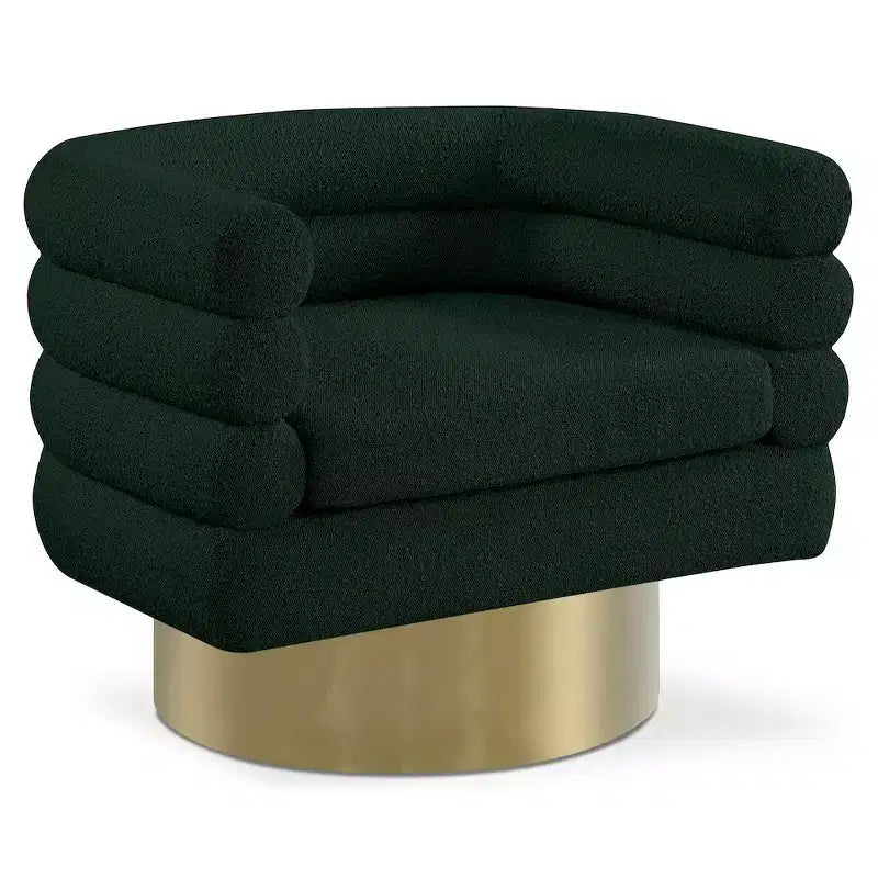 Meridian Furniture Chaise en tissu bouclé Tessa