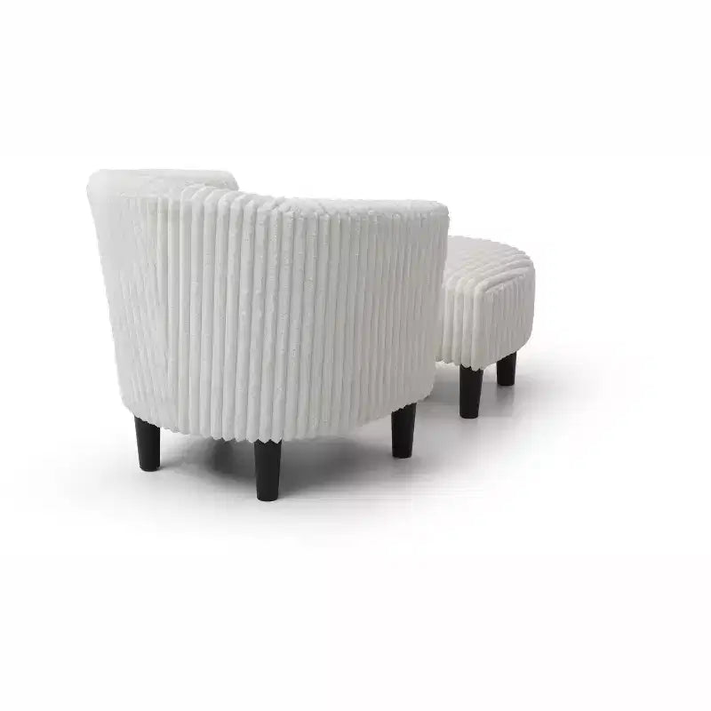 Fauteuil d'appoint en polyester Passion Furniture Salem avec ottoman