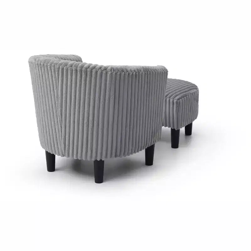Fauteuil d'appoint en polyester Passion Furniture Salem avec ottoman