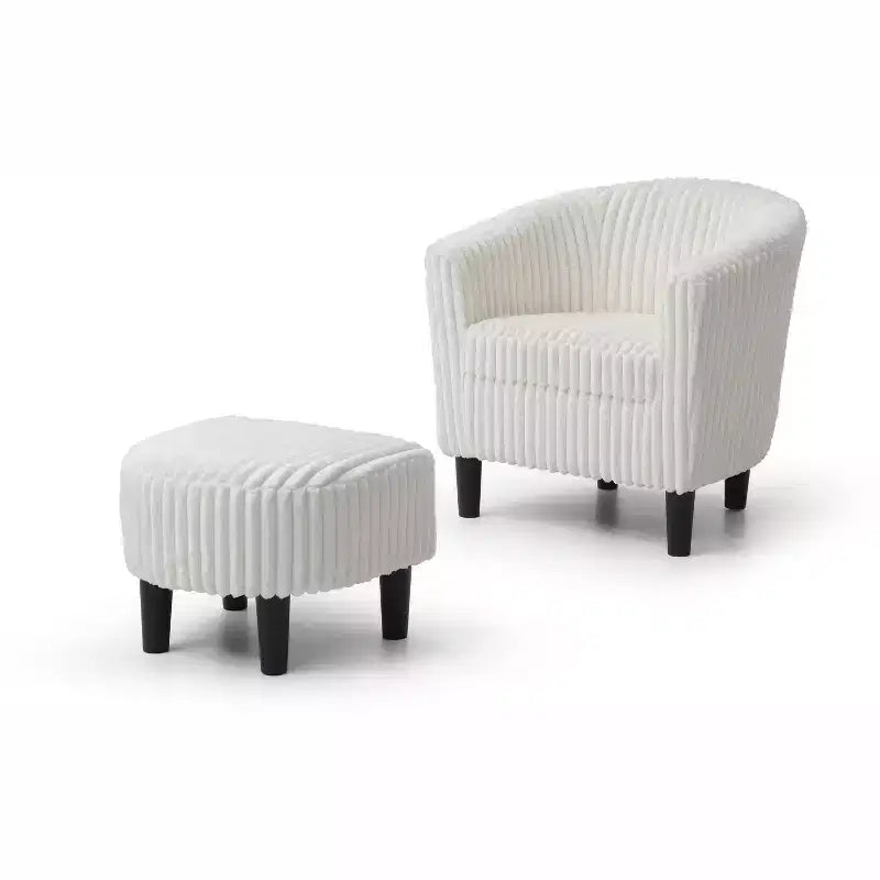 Fauteuil d'appoint en polyester Passion Furniture Salem avec ottoman