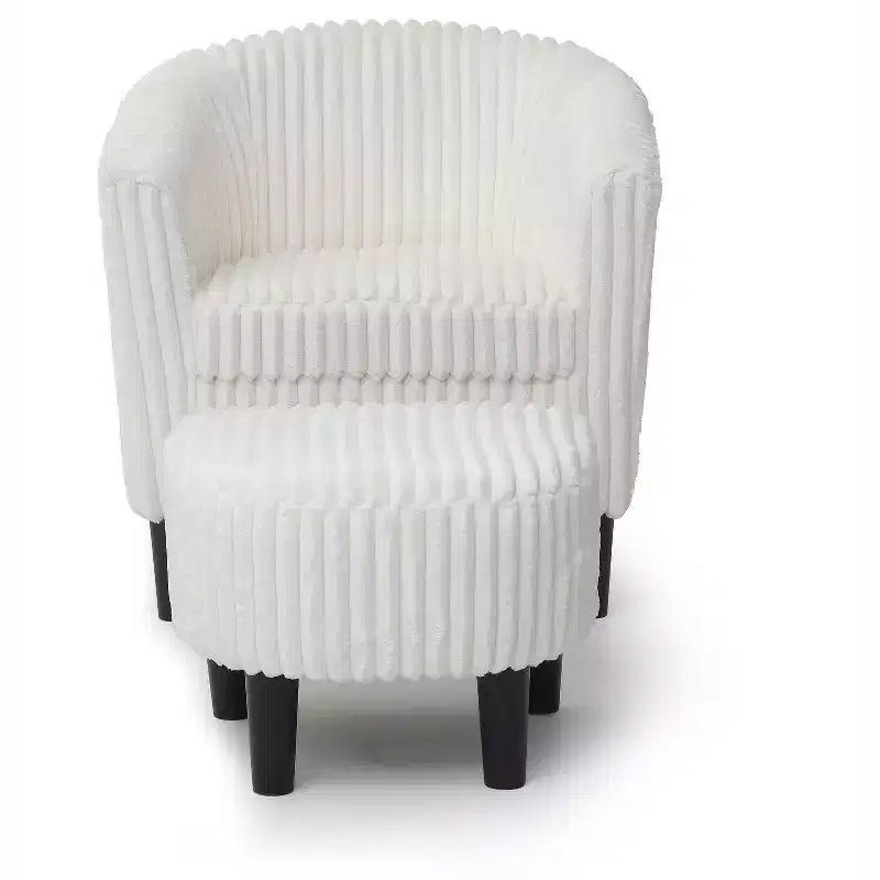 Fauteuil d'appoint en polyester Passion Furniture Salem avec ottoman