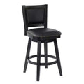 Boraam Broadmoor Bar Height Swivel Stool Black Finish