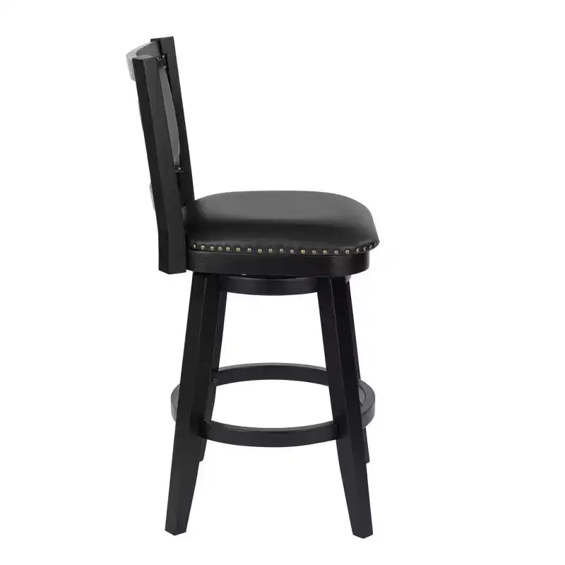 Tabouret de bar pivotant Boraam Broadmoor, hauteur bar, finition noire