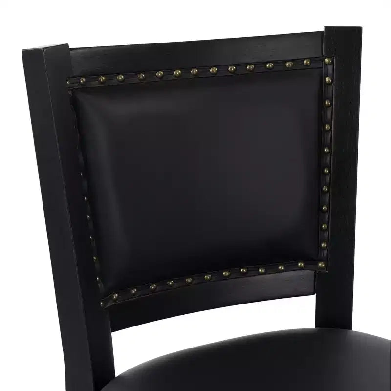 Tabouret de bar pivotant Boraam Broadmoor, hauteur bar, finition noire
