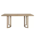 Christopher Knight Home Nicholas 69" Rubberwood Modern 6 Seater Rectangle Dining Table Ash