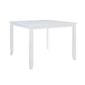Shelby Solid Wood Traditional Square Counter Height Dining Table White