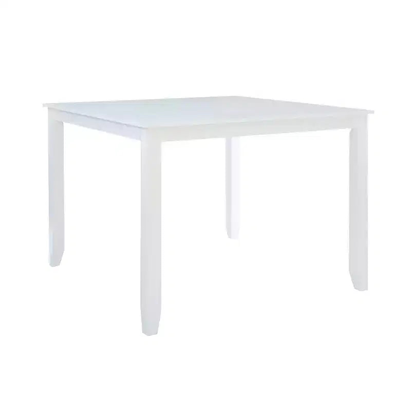 Shelby Solid Wood Traditional Square Counter Height Dining Table White