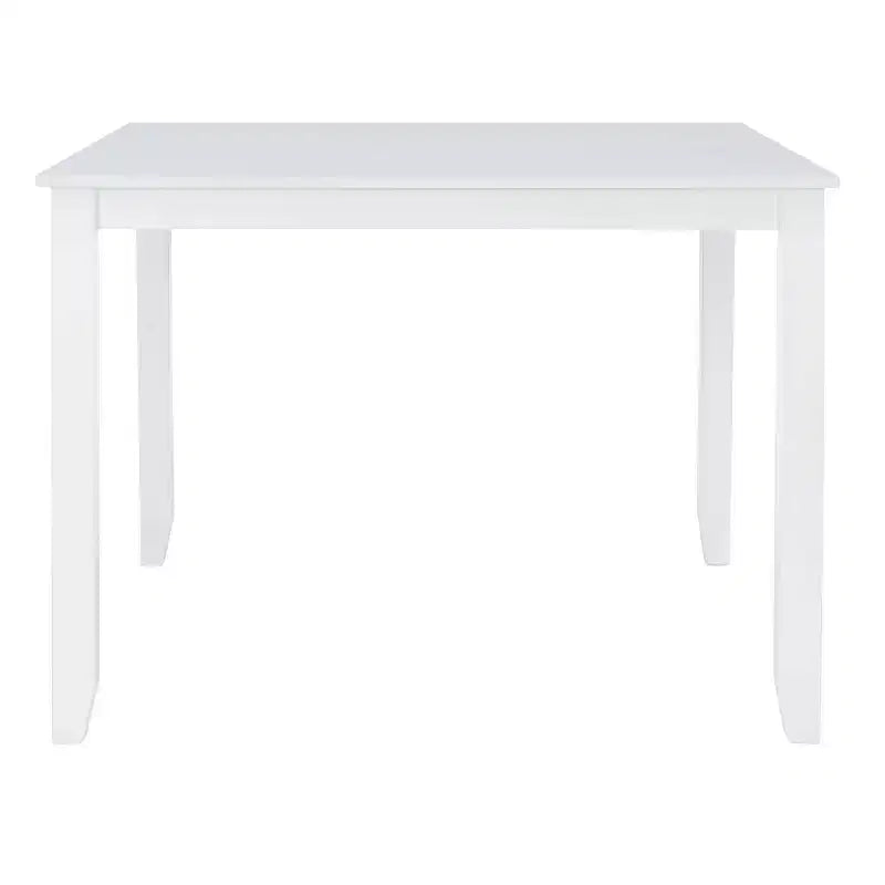 Solid Wood Traditional Square Counter Height Dining Table White