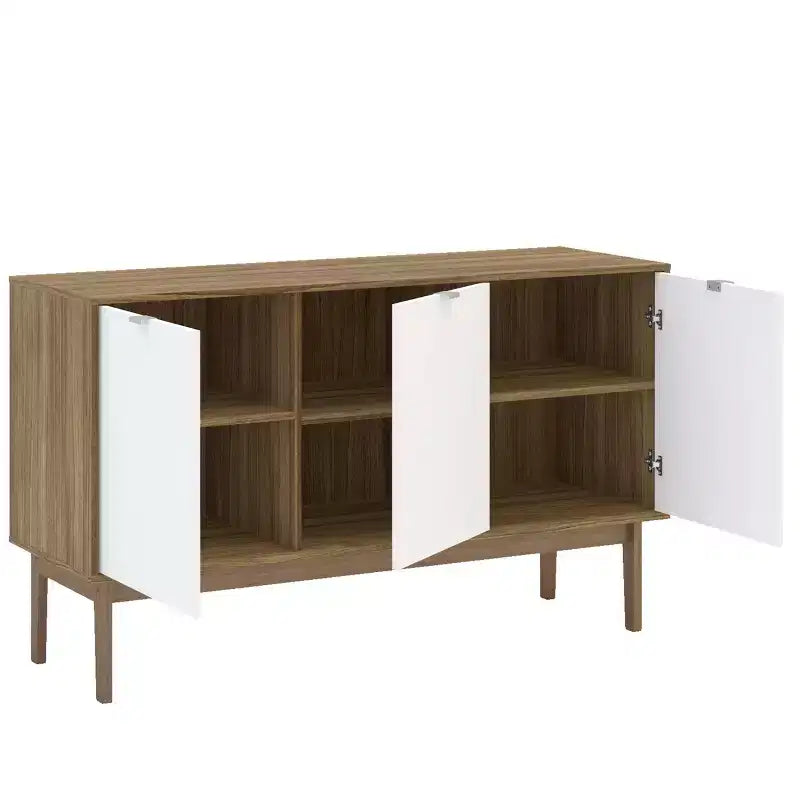 Buffet Sienna Noyer/Blanc - Polifurniture