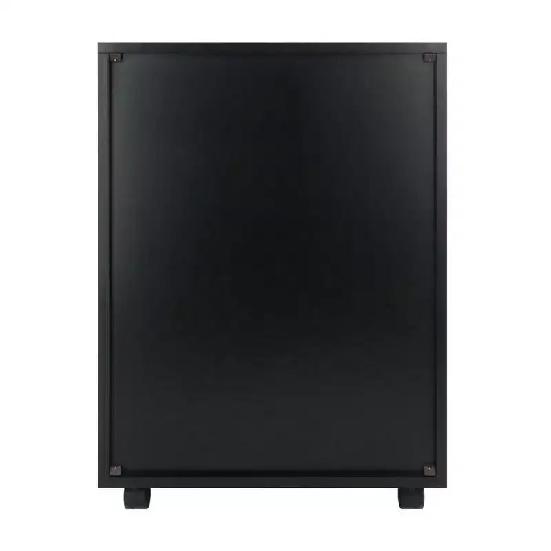 Armoire 5 tiroirs Halifax avec roulettes noire - Winsome