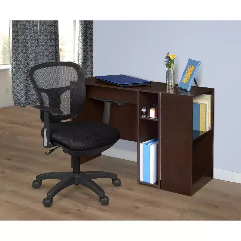 Chaise pivotante Griffin noire - Niche : Ergonomique, à roulettes, Support lombaire réglable
