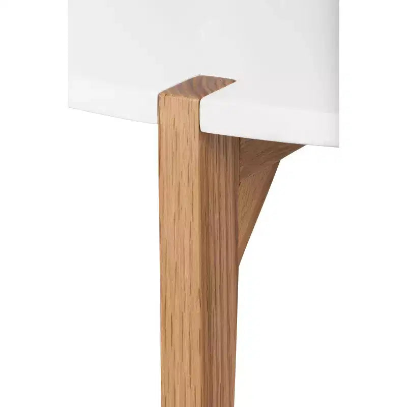 Table basse ronde Abacus Chêne et Blanc - Universal Expert