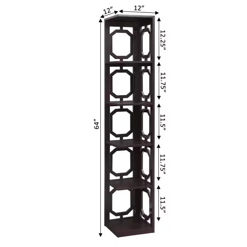 Étagère d'angle à 5 niveaux Omega 63,75 - Breighton Home