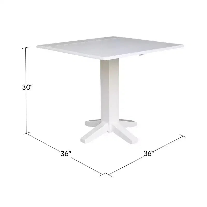 Table de salle à manger à double abattant Sanders Square 36 - International Concepts