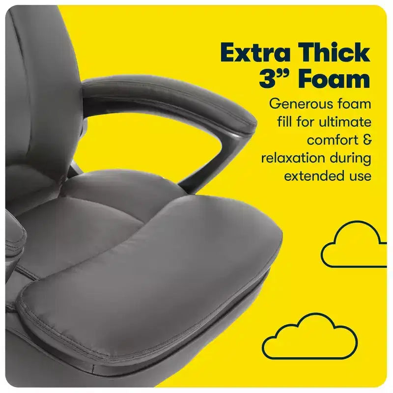 Fauteuil de bureau pour personnes de grande taille - Serta