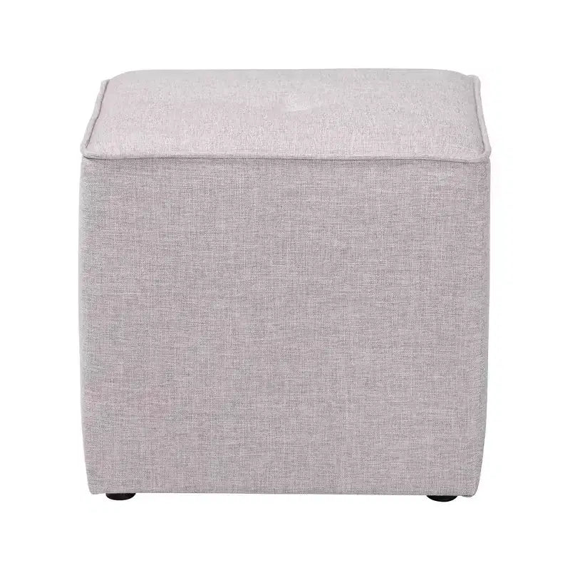 Corinne – Ottoman rembourré en tissu de style moderne et contemporain – Baxton Studio