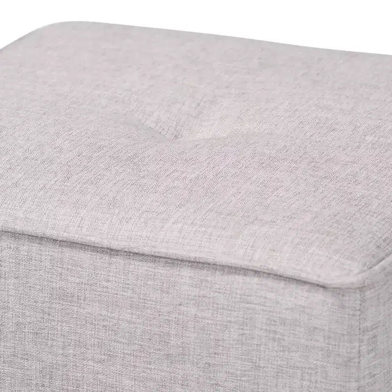 Corinne – Ottoman rembourré en tissu de style moderne et contemporain – Baxton Studio