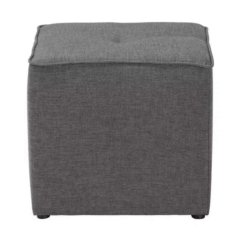 Corinne – Ottoman rembourré en tissu de style moderne et contemporain – Baxton Studio