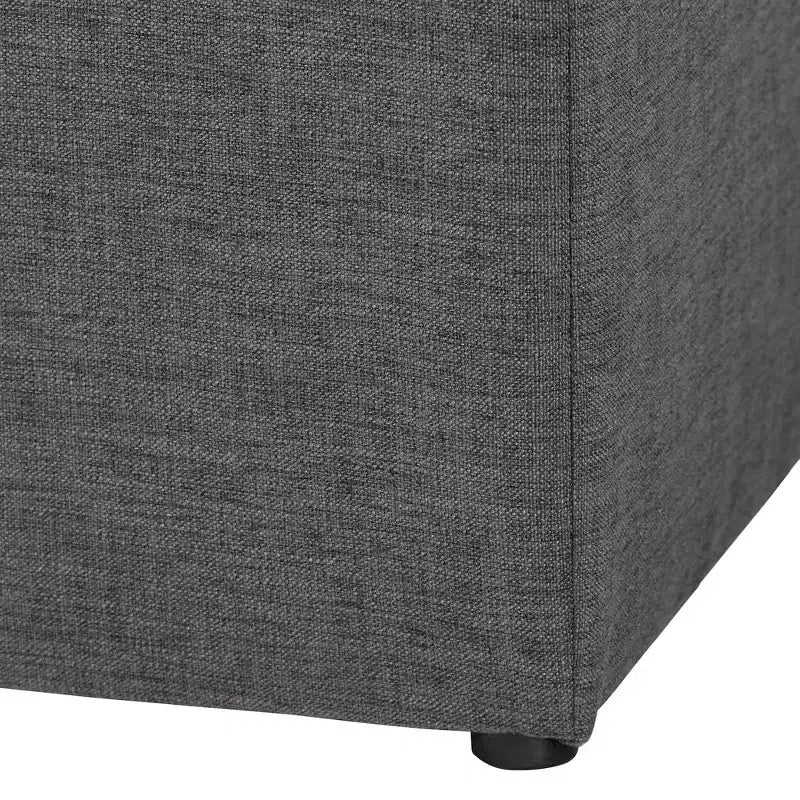 Corinne – Ottoman rembourré en tissu de style moderne et contemporain – Baxton Studio