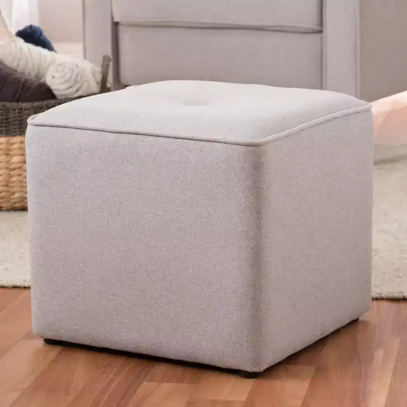 Corinne – Ottoman rembourré en tissu de style moderne et contemporain – Baxton Studio